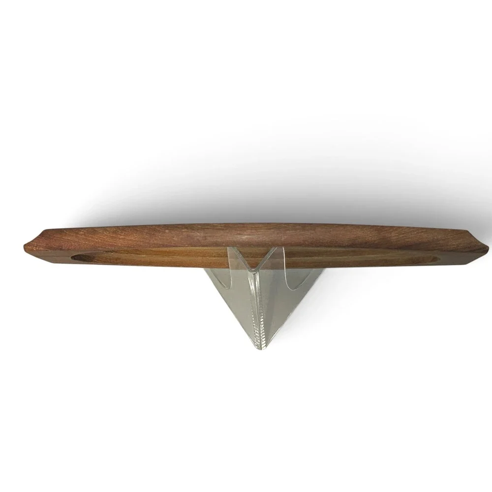 Vintage Selandia Denmark Teak Wood Serving Tray Bread Butler 13